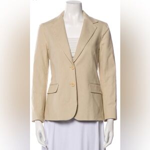 THEORY ALFIE STRIPED FITTED BLAZER JACKET SIZE SMALL